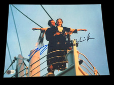LEONARDO DICAPRIO KATE WINSLET SIGNED AUTOGRAPH 11x14 PHOTO BECKETT BAS COA E