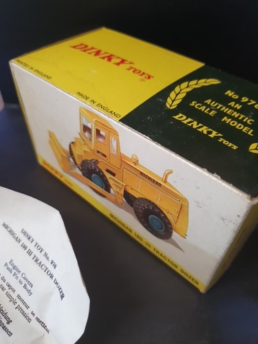 Dinky 976 Michigan 180-111 Tractor Dozer Original Box - Picture 4 of 10