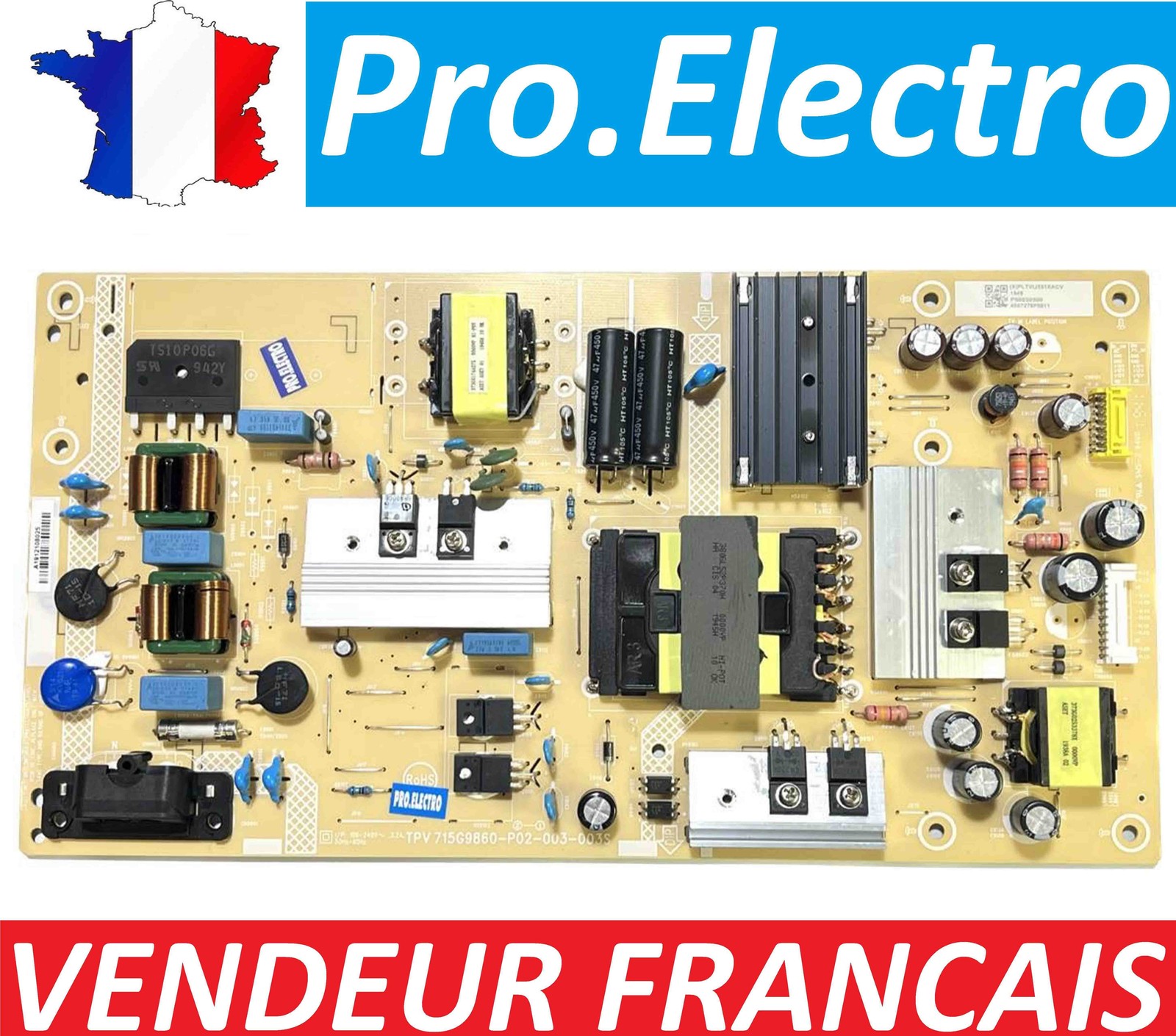 Alimentation 715G9860-P02-003-003S pour TV Philips 55PUS6554