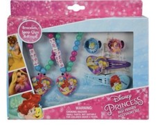Disney Princess Ariel Best Friends Jewelry Gift Set Bracelets Rings Hair Clips