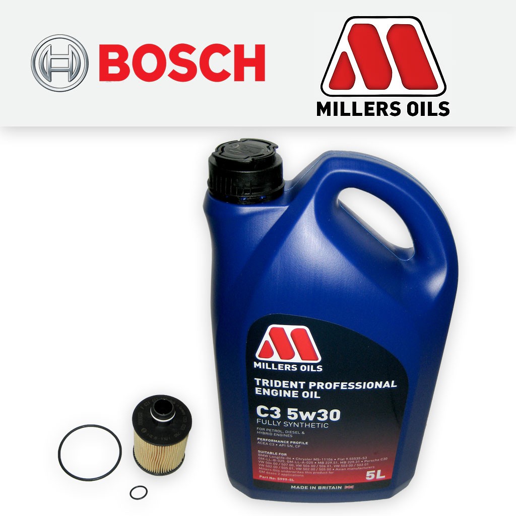 SERVICE KIT OPEL VAUXHALL MERIVA B MK2 1.3 CDTI OIL FILTER +5w30 OIL (2010-2017)