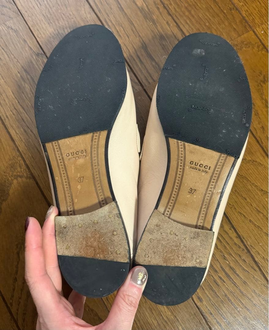 Gucci Horsebit Jordaan Loafers Shoes Beige Size 37 US About 7 For Women thumbnail 10