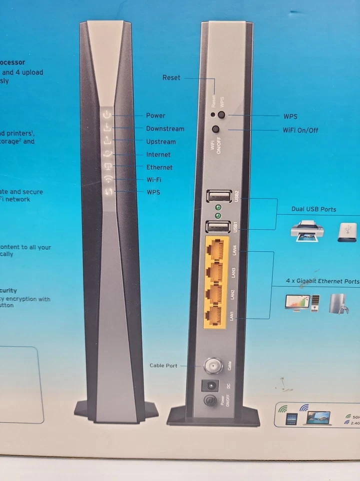 TP-Link Archer C7 AC1750 Dual Band 1300 Mbps 4-Port Gigabit Wireless Router - Image 4 of 4