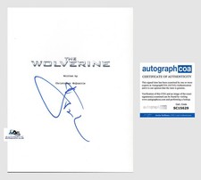 HUGH JACKMAN AUTOGRAPH SIGNED THE WOLVERINE FULL SCRIPT LOGAN ACOA