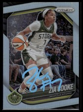 2025 Panini Prizm WNBA #110 Zia Cooke Silver Prizms Signed Card Auto IP