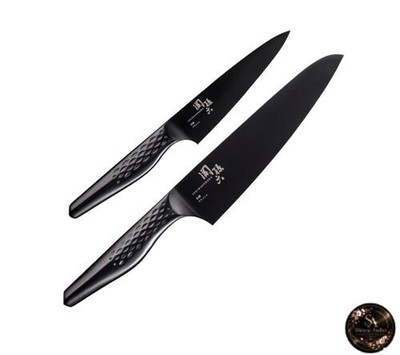 Kai Corporation Seki Magoroku Petty Knife Made in Japan Jet Black 120mm & Chef's