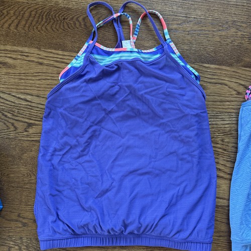 Lot Of 4 Ivivva Double Dutch Sz 12 14 Tank Layered Top Bra Activewear - Picture 5 of 11