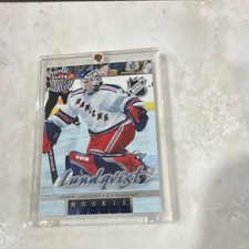 Fleer 2005-06 Ultra Rookie Henrik Lundqvist #269 New York Rangers NHL Card. rookie card picture