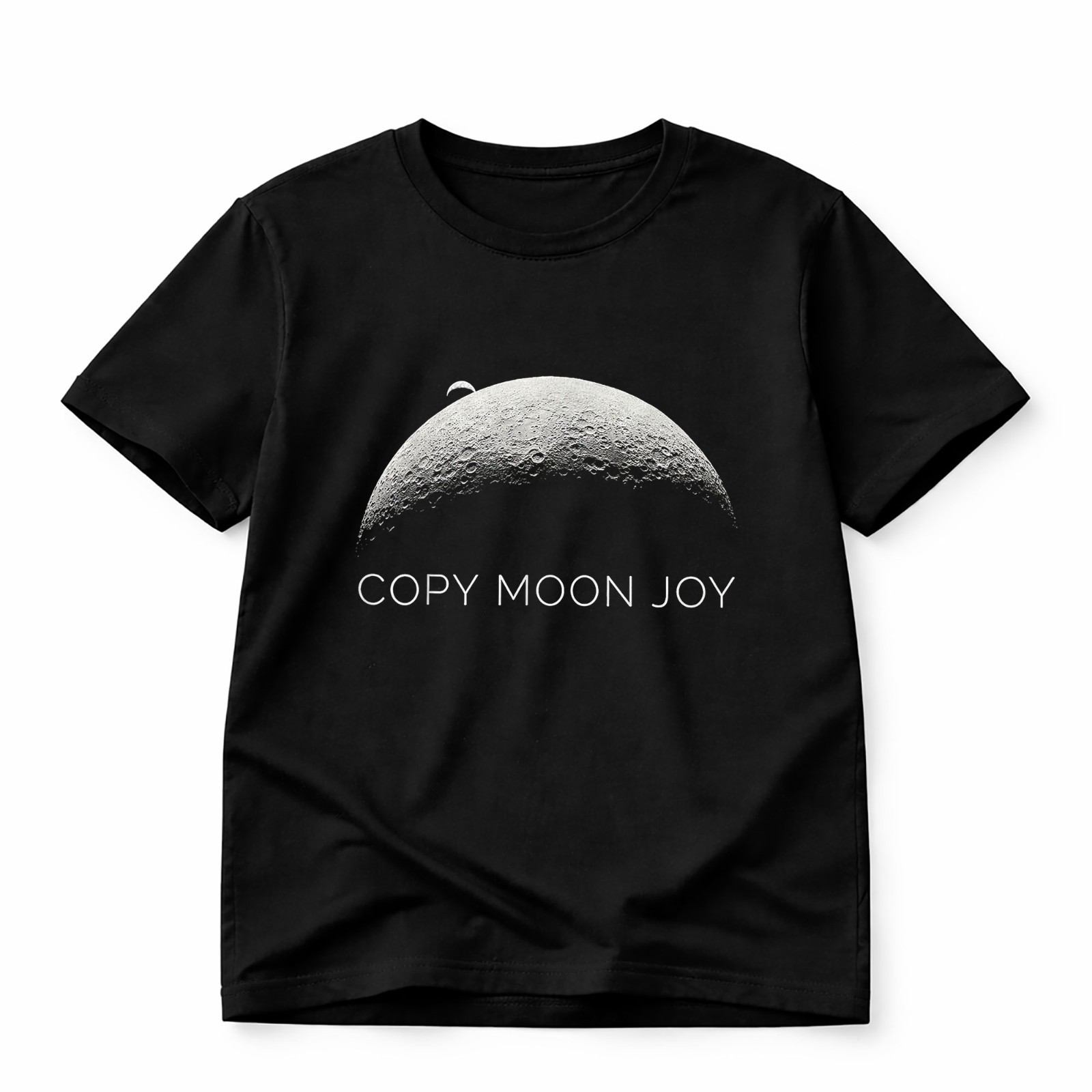 COPY MOON JOY Space T-Shirt NASA Moon Landing Lunar Graphic Tee