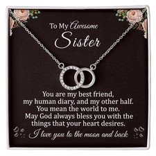 Gift For Sister, Perfect Pair Necklace: You Are My Best Friend...