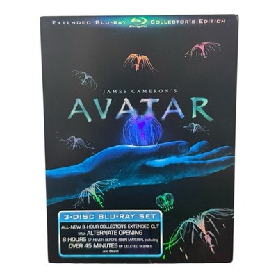 NEW SEALED Avatar Extended Blu-ray Collector's Edition 3-Disc Box Set Slipcover