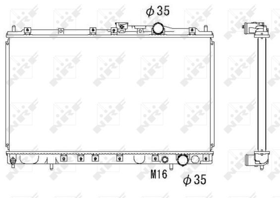 Fits NRF 58182 WATER COOLER MITSUBISHI COLT 91-  ⭐UK Stock⭐