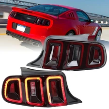 Sequential Signal LED Tail Lights Brake Lamps Set For Ford Mustang 2010 11-2014