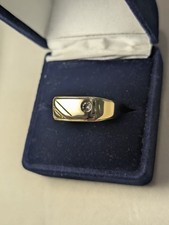 Stunning Vintage 9ct Gold & Diamond Ring - Size U/V - 5 Grams
