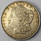 1921 P Philadelphia Mint Morgan Dollar $1 Old US 90% Silver Coin