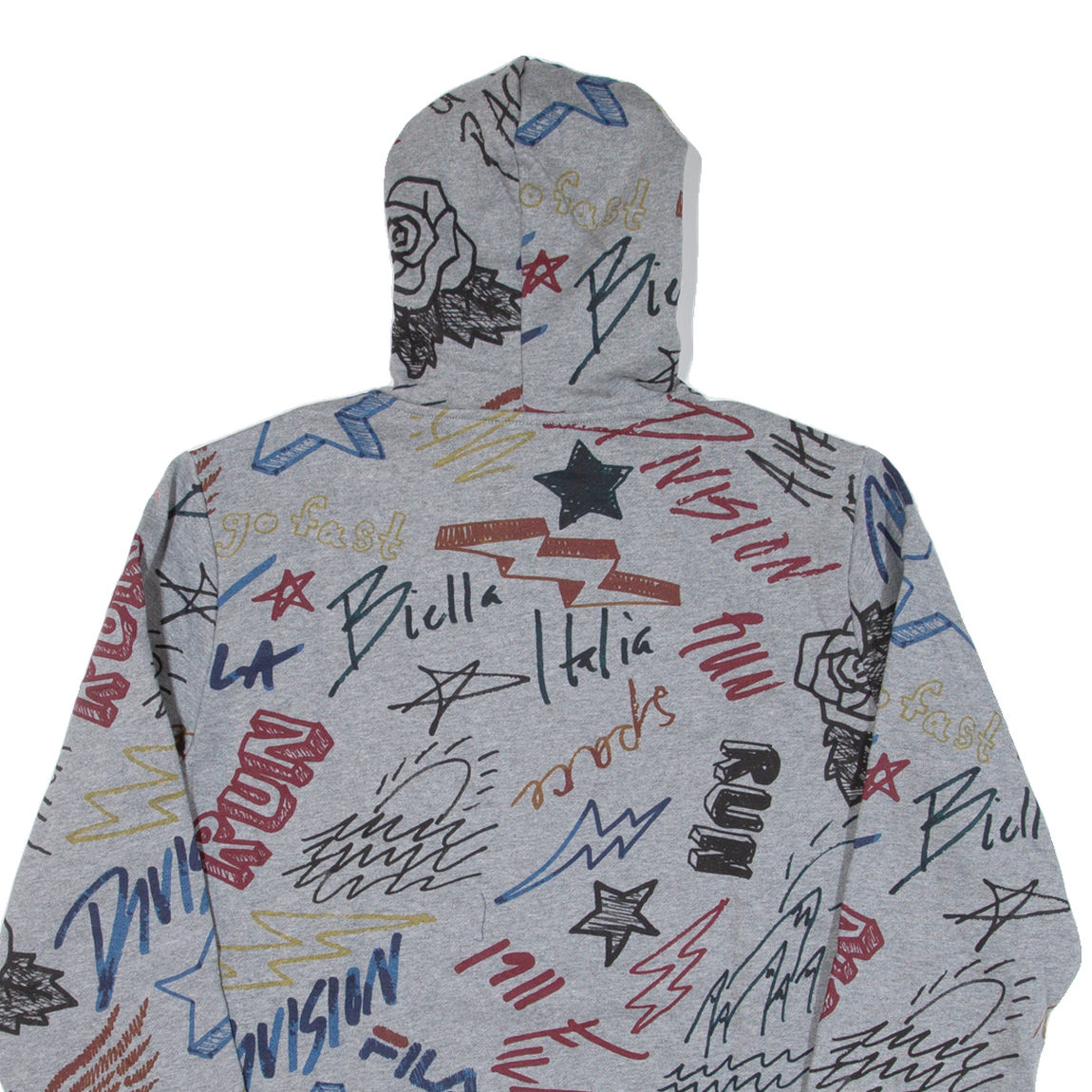 Felpa con cappuccio FILA Crazy Print uomo grigia L