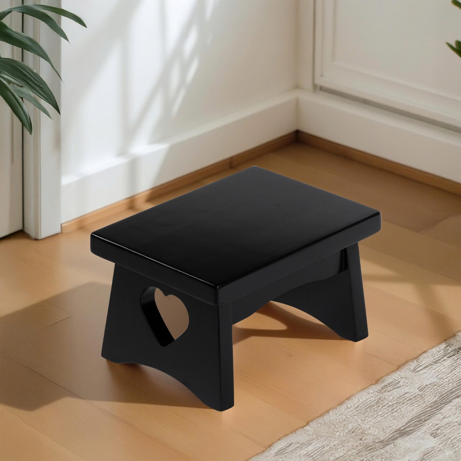 eHemco Rectangular Solid Hardwood Step Stool/Footstool, 7.5 Inches (Collectible)