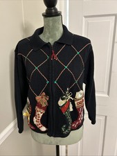 Vintage Tiara International Christmas Collection Sweater Women's Size PL