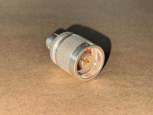 BNC Female to N Type Male Adapter M55339/20-00201 SILVER MIL-SPEC COAX