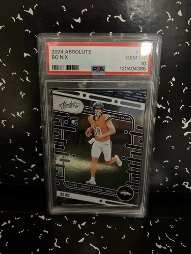 2024 Panini Absolute - Rookies Bo Nix #112 (RC) PSA 10