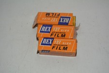 Rare Vintage REX 127 Size Film Sealed Box Lot of 3 Unused Rolls