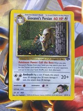 Giovanni's Persian (8/132) Gym Challenge WOTC Holo Swirl Pokémon TCG Card LP+ on eBay