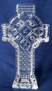 Waterford Crystal  Standing Celtic Cross 5.5"  Tall