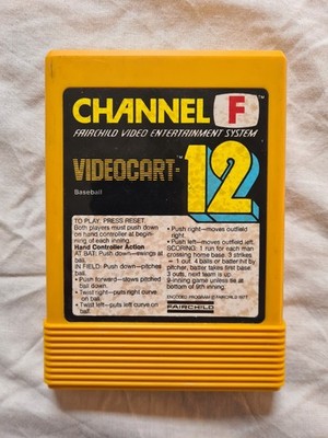 Fairchild Channel F VIDEOCART - 12 Spiele Video Entertainment System Videowagen