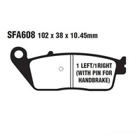 Bremsbelag BremsbeläGe EBC SFA608 Hinten FüR Kymco Grand Dink 300 I Bj. 2013