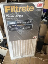 3M Filtrete Clean Living Basic Dust Filter 300 Filtration 10x20x1 filters 6-PACK