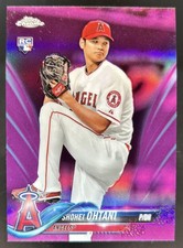 2018 Topps Chrome Shohei Ohtani Pink Refractor Rookie RC #150 Angels