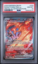 2025 POKEMON DRI EN-DESTINED RIVALS #229 TEAM ROCKET'S MOLTRES EX PSA 10 on eBay