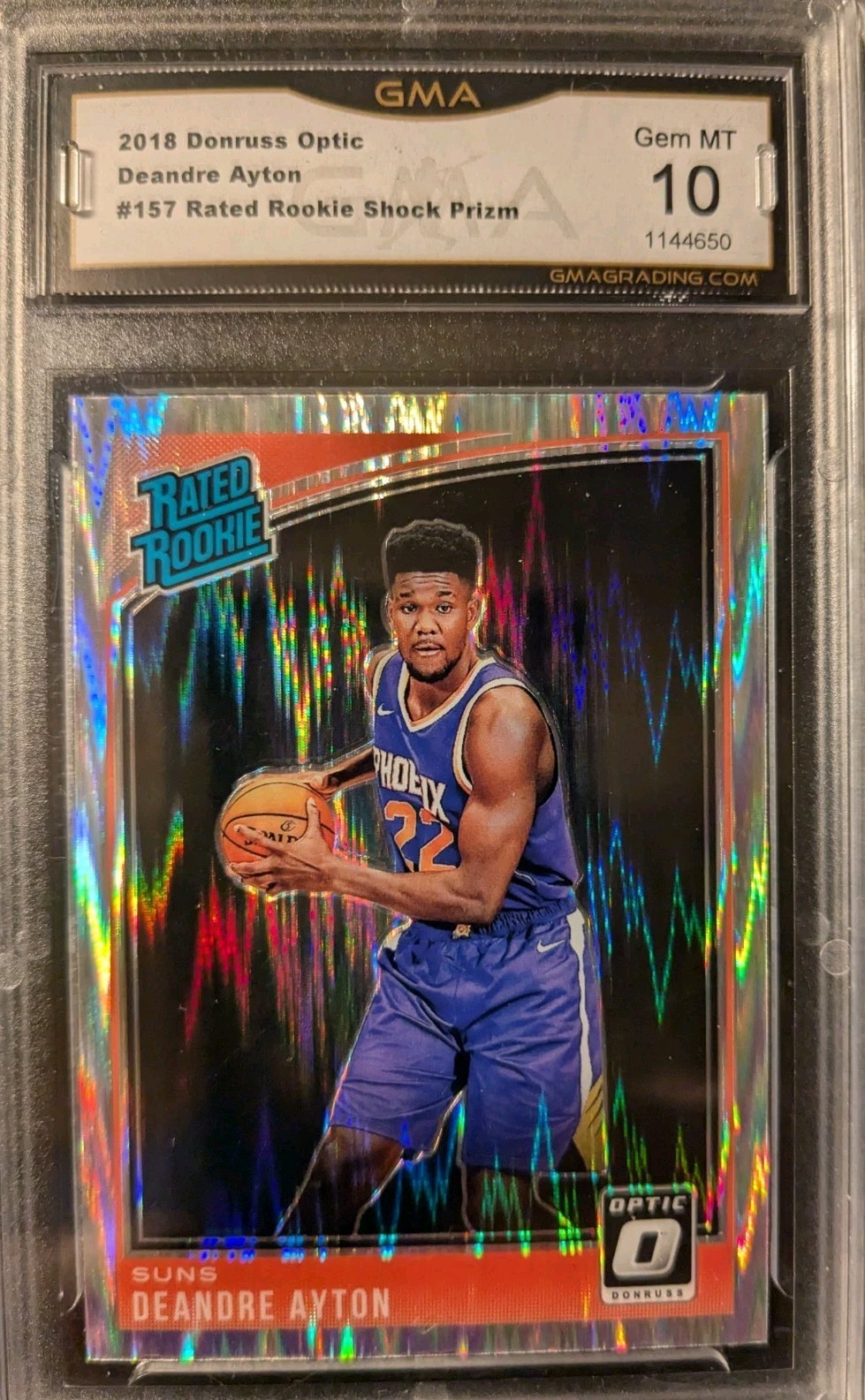 2018-19 Panini Prizm - DeAndre Ayton #279 Purple Ice Prizm /149 (RC)