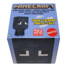 Mattel Minecraft Mob Head Minis Squid 1 Inch Mini Action Figure