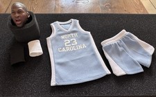 1/6 Scale Michael Jordan North Carolina #23 Jersey and Head Sculpt fit Enterbay