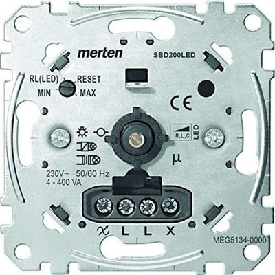 Schneider Electric Merten Universal Drehdimmer Einsatz UP 4-400W MEG5134-0000