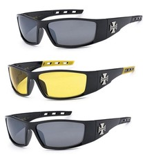 New 3 Pairs Choppers Motorcycle Riding Biker Sports Glasses Sunglasses