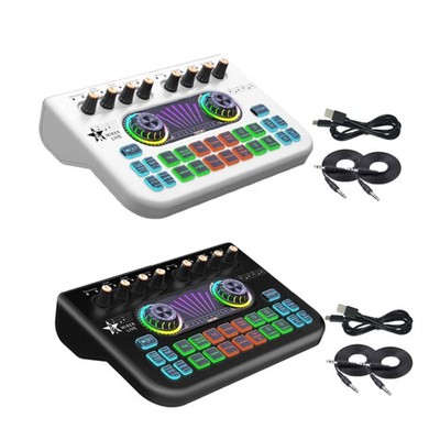 Mini Sound Mixer Board Voice Changer Soundkarte für PC Telefon Gaming KTV