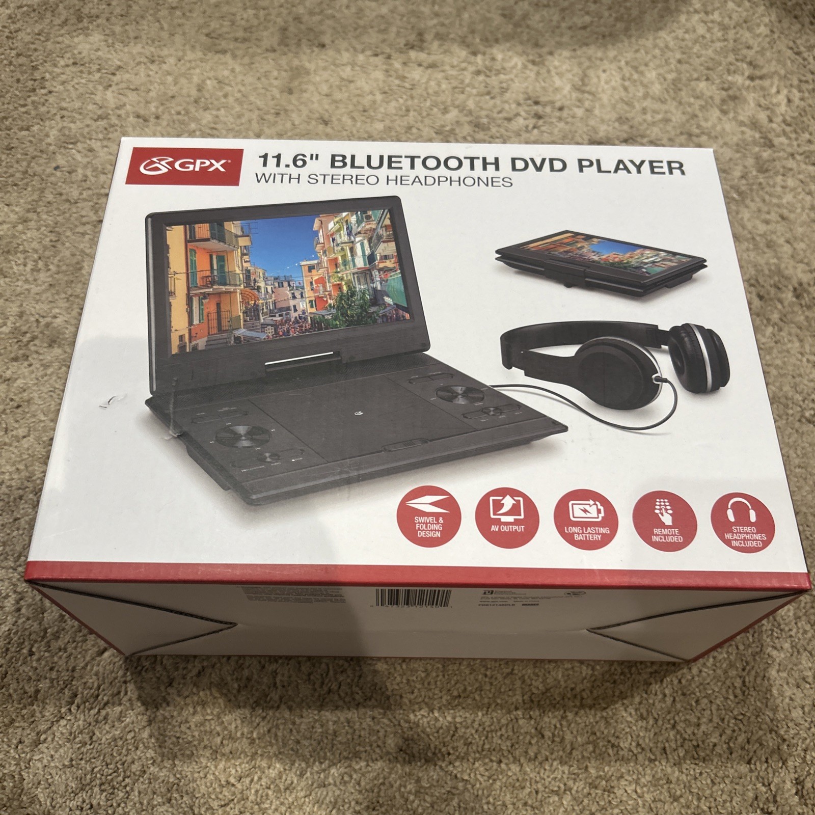 With Bluetooth & Headphones - Black New