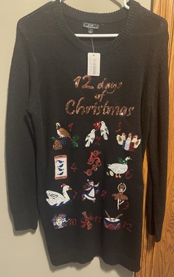 SO MUCH FUN!  Ugly 12 Days Of Christmas Sweater Dress