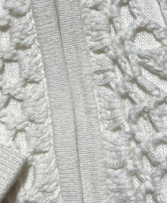 Supreme Crochet Zip Up Cardigan White Large Brand New | eBay
