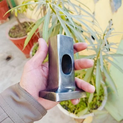 Hand Forged Blacksmith Hammer, 2.2 lbs Flatter Hammer Iron Head