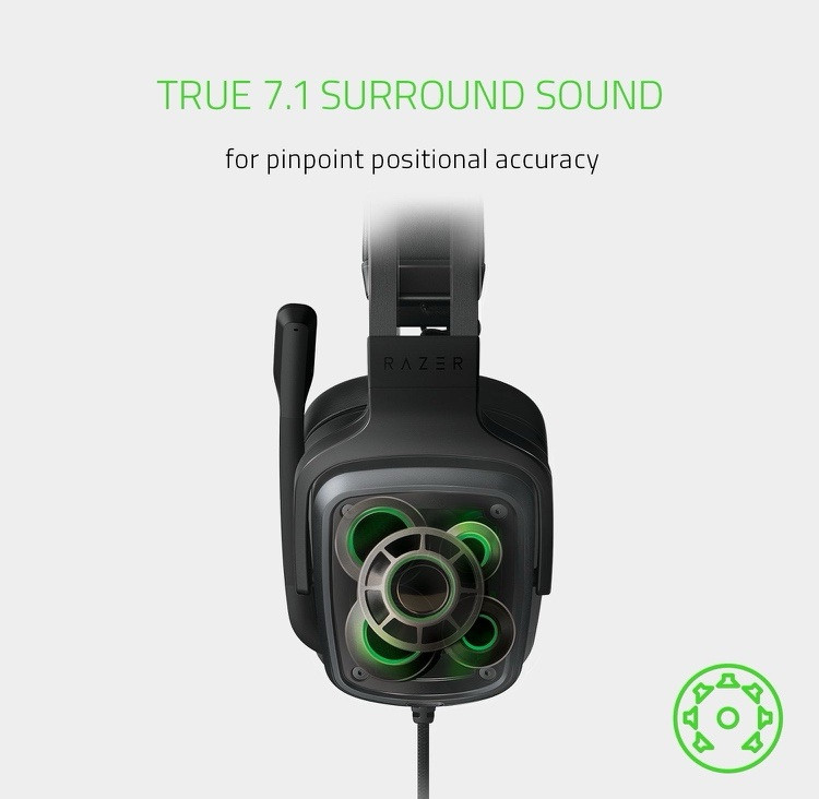 Razer Headset TIAMAT v2 7.1 Surround Sound Headphones Gaming New
