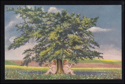 Artist postcard from Deutsche Gauen: spring duet publisher A.R. &.C.i.B., unused
