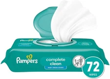 Pampers Baby Wipes, Complete Clean Baby Fresh Scented Wipe, Gently Cleans Head t
