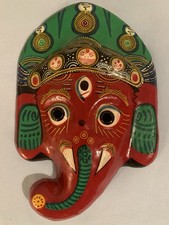 Nepalesische Maske, Elefant, Pappmaché handbemalt