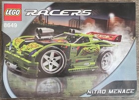 Lego 8649 Racers Nitro Menace Car 100% Complete Set with Instructions no Box