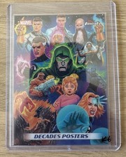 2026 Topps Finest Fantastic Four Decades Posters Art By Tom Walker