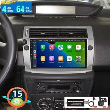 DAB+ 4+64GB Carplay Android 15 Autoradio Navi Für Citroen C4 2004-2009/C-QUATRE