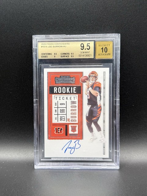 Joe Burrow 2020 Panini Contenders Rookie Ticket Autographs